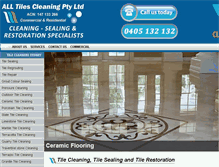 Tablet Screenshot of alltilescleaning.com.au